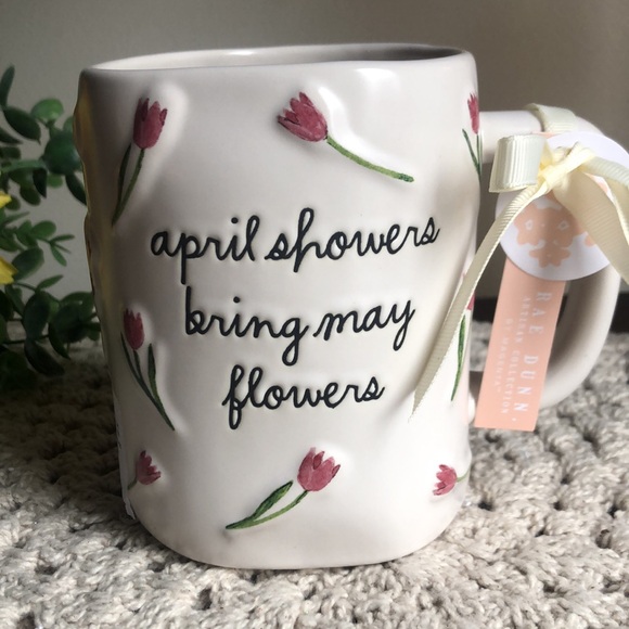 Rae Dunn Floral Mug - April showers bring May flowers - Picture 6 of 6